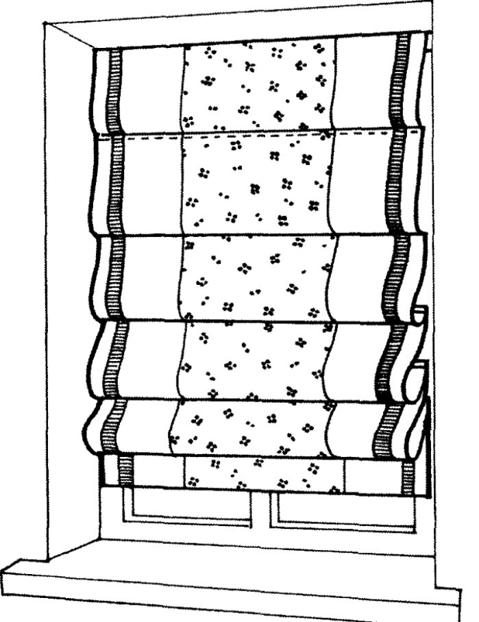 как сшить римские шторы своими