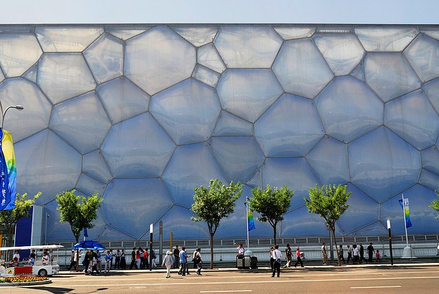 Водный Куб в Пекине, Китай авиатур