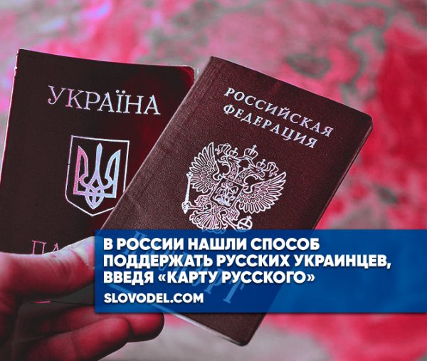 В России нашли способ поддержать русских украинцев, введя «карту русского»