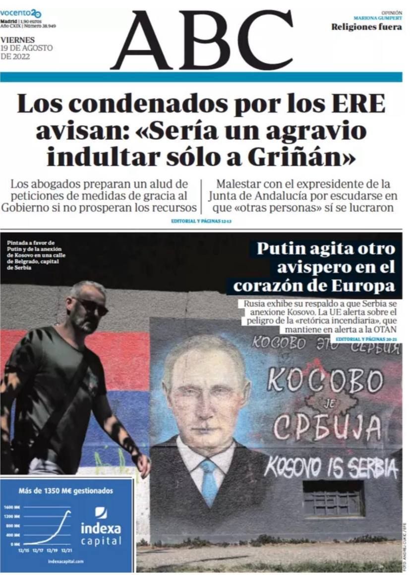 Испанская АВС: ситуацию в Косово сможет решить только Путин