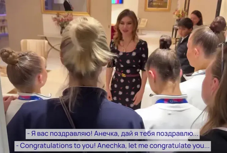 Алина Кабаева появилась на публике на фоне скандала с её академией Европы, Кабаева, Кубке, БакуАлина, Небесная, Кабаевой, грация, академии, сборной, России, После, флагом, этого, воспитанницы, доминируют, внимание, появились, обратили, соцсетях, Алина