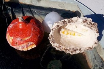Гипсовая фигура тыквы своими руками