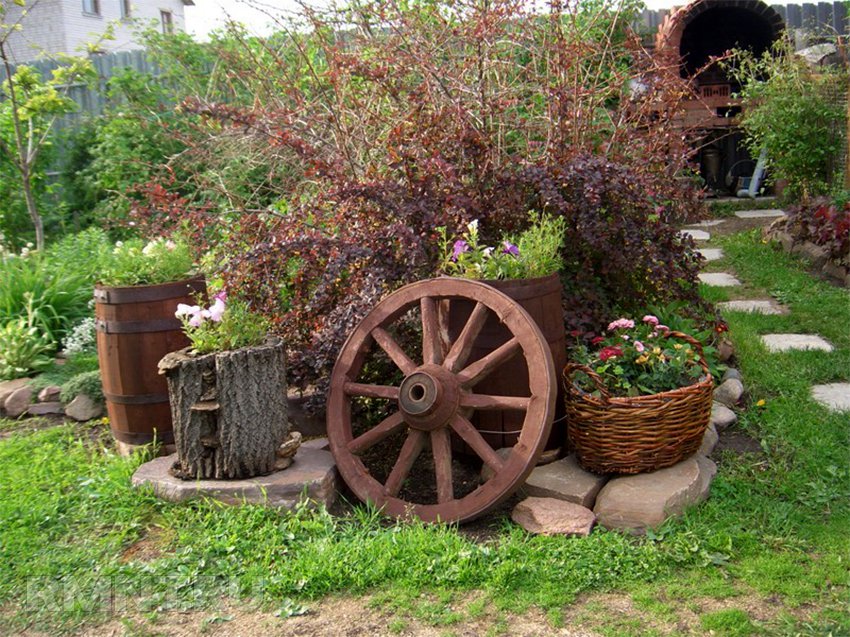 Фото сад в деревенском стиле фото