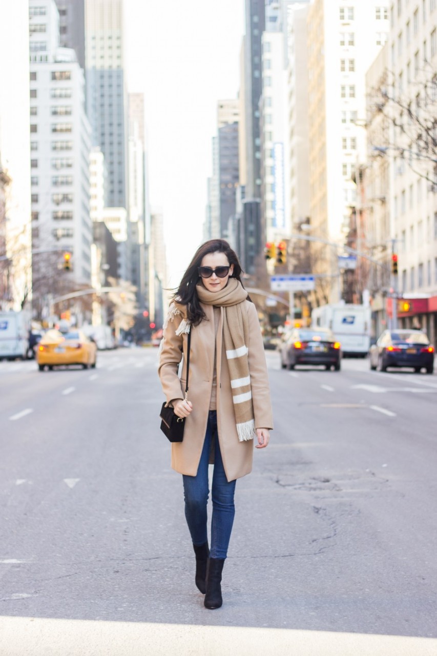 NYC Blogger: Setting goals and wearing camel with camel 5