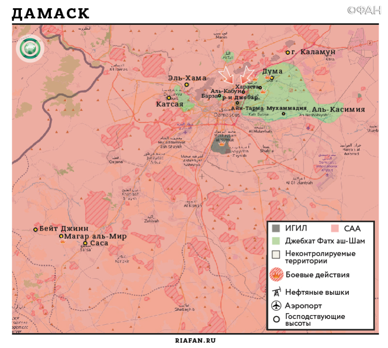 Сирия новости 17 марта 22.30: САА наступает в провинциях Хомс, Алеппо и Дамаск, ВКС РФ атакует ИГ под Дейр эз-Зором