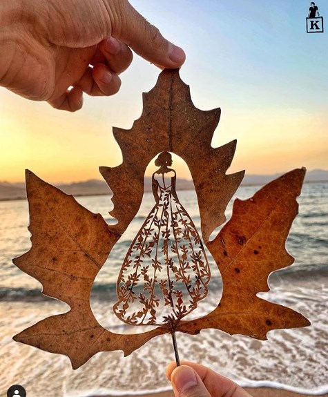 Резьба по листьям - новая форма искусства, которая завораживает 
