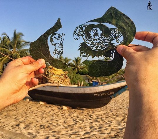 Резьба по листьям - новая форма искусства, которая завораживает 