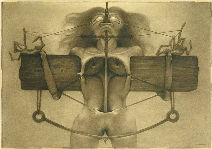 Ужасающие картины польского художника, убитого помешавшимися подростками 