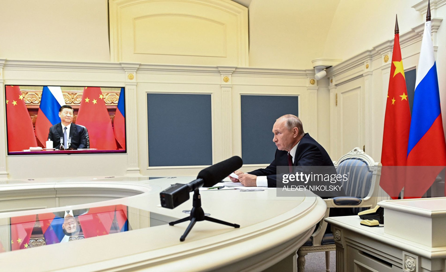 Xi Jinping at the Kremlin