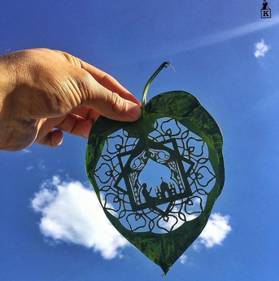 Резьба по листьям - новая форма искусства, которая завораживает 